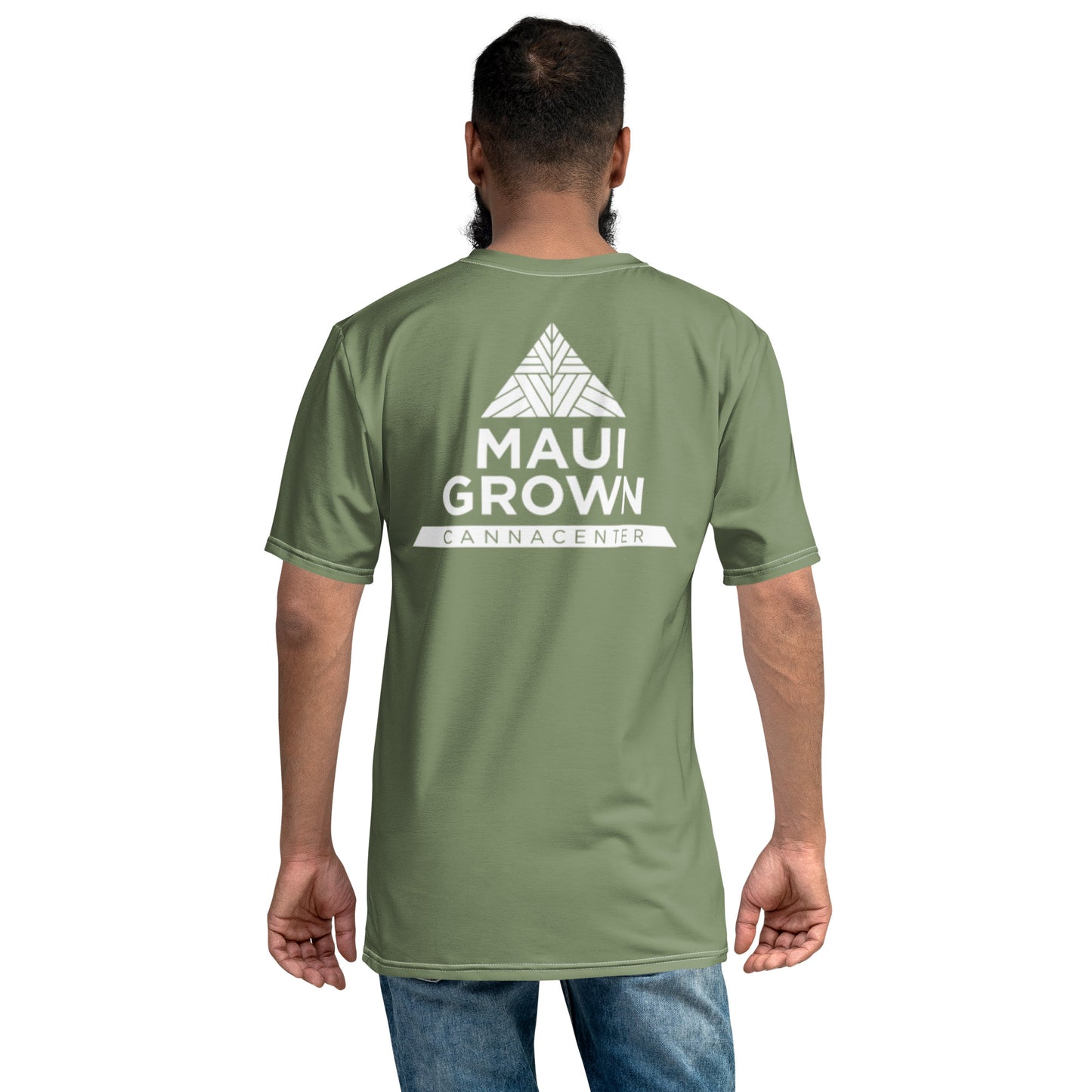 Maui Grown Cannacenter Men's Sublimated T-Shirt - Camouflage Green