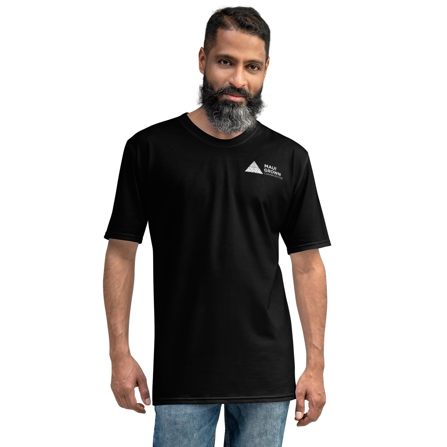 Maui Grown Cannacenter Men's Sublimated T-Shirt - Black