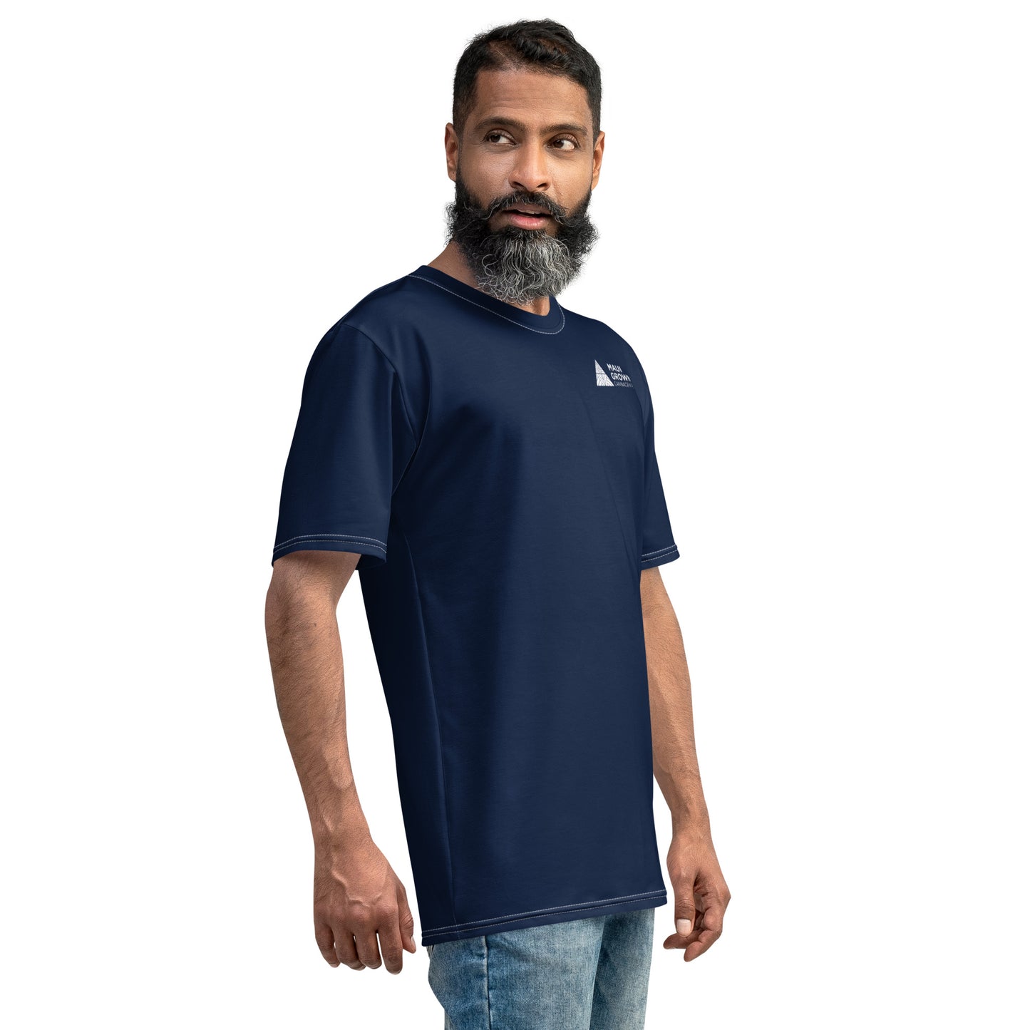 Maui Grown Cannacenter Men's Sublimated T-Shirt - Navy