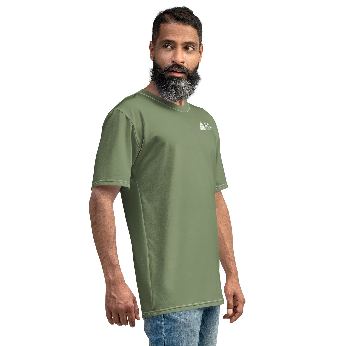 Maui Grown Cannacenter Men's Sublimated T-Shirt - Camouflage Green