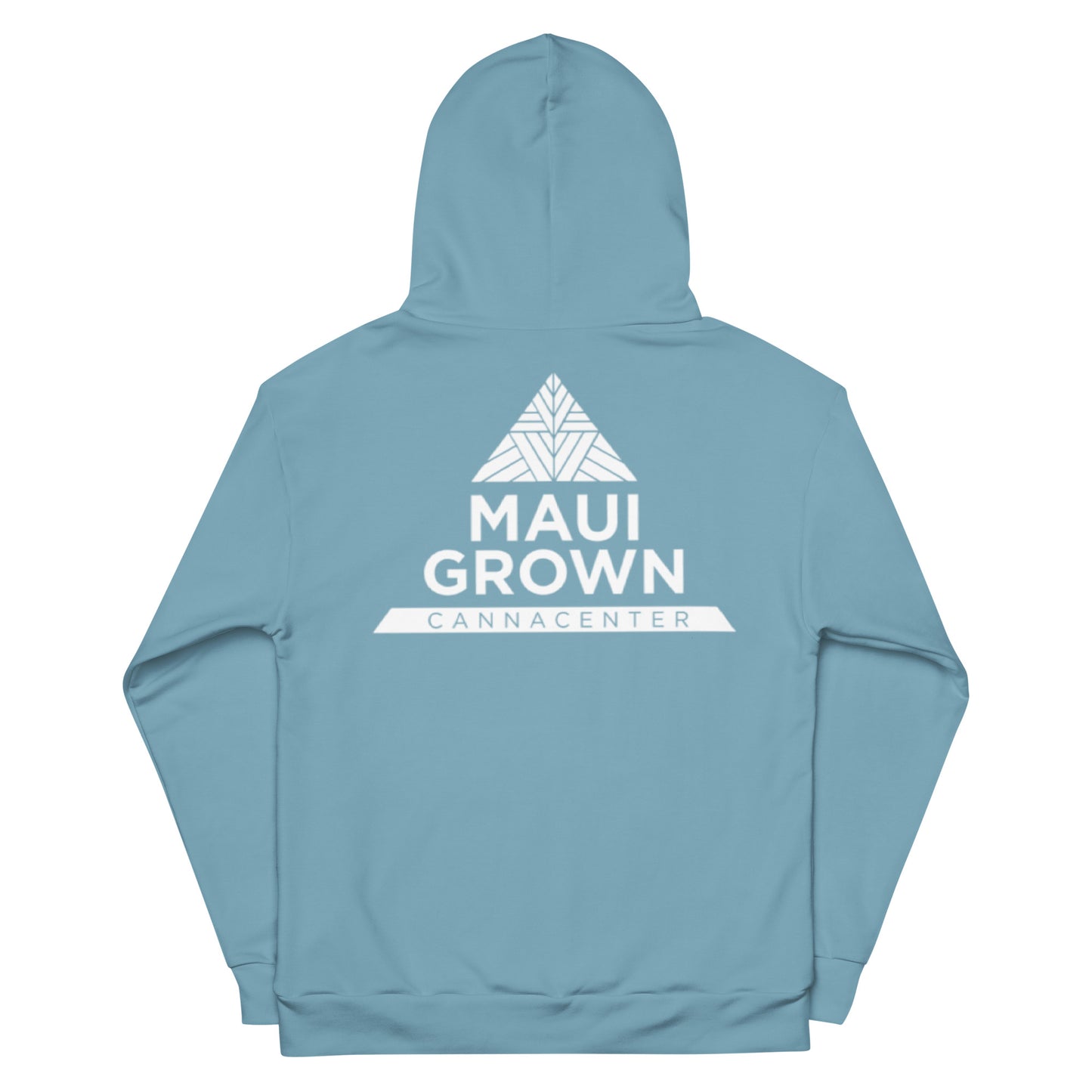 Maui Grown Cannacenter Unisex Hoodie - Ocean Blue