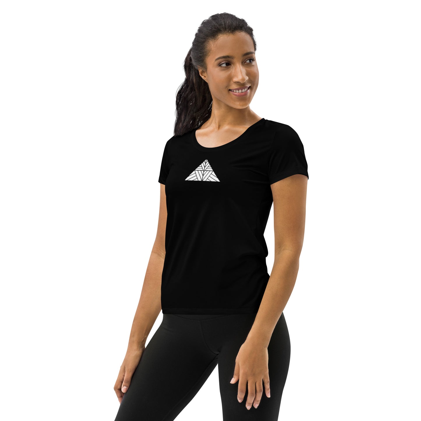Maui Grown Cannacenter Women's Athletic T-shirt - Black