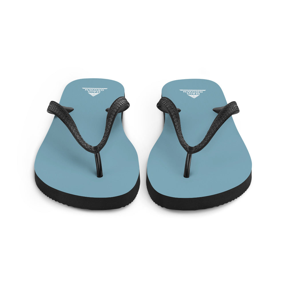 Maui Grown Cannacenter Rubber Slippers - Ocean Blue
