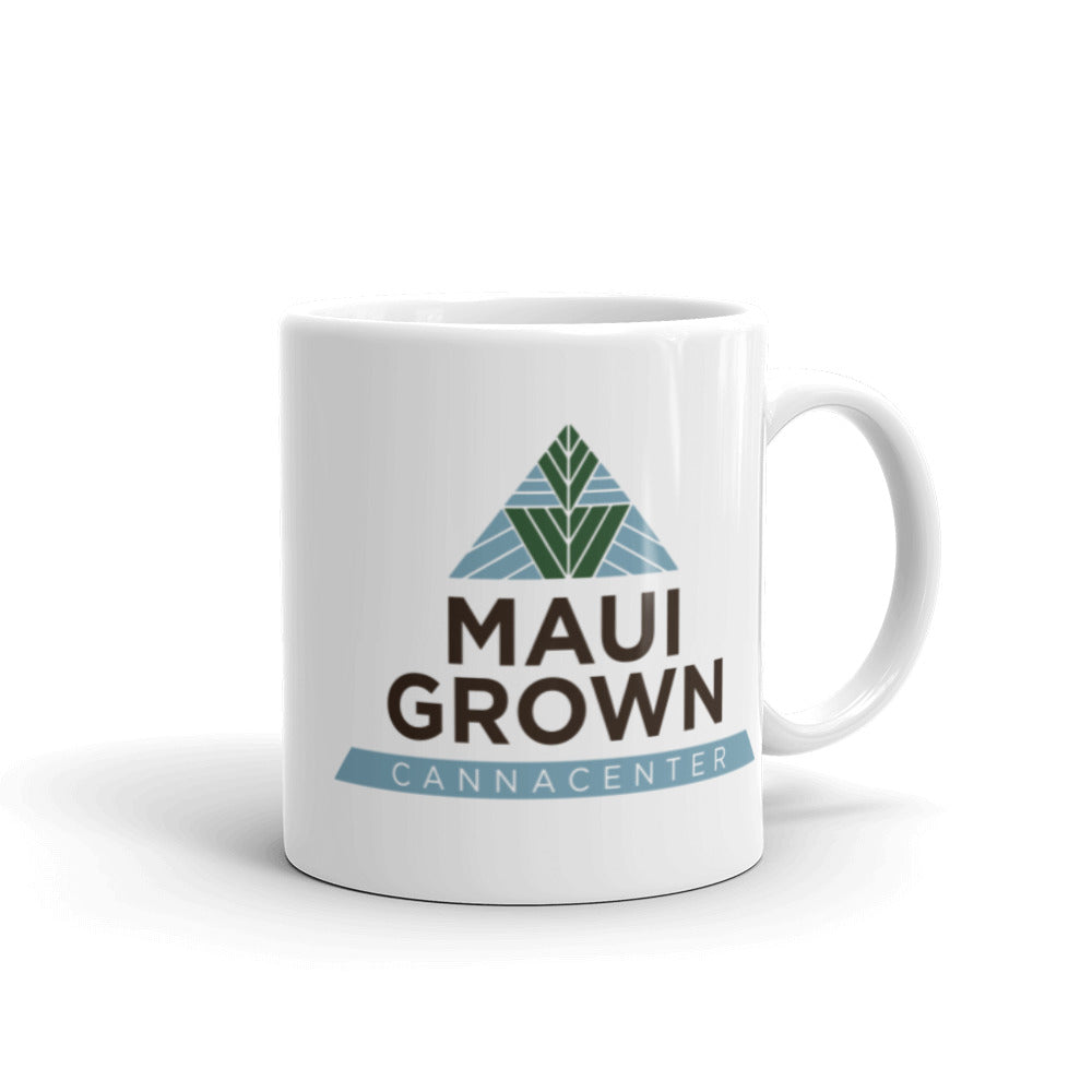 Maui Grown Cannacenter White Glossy Mug