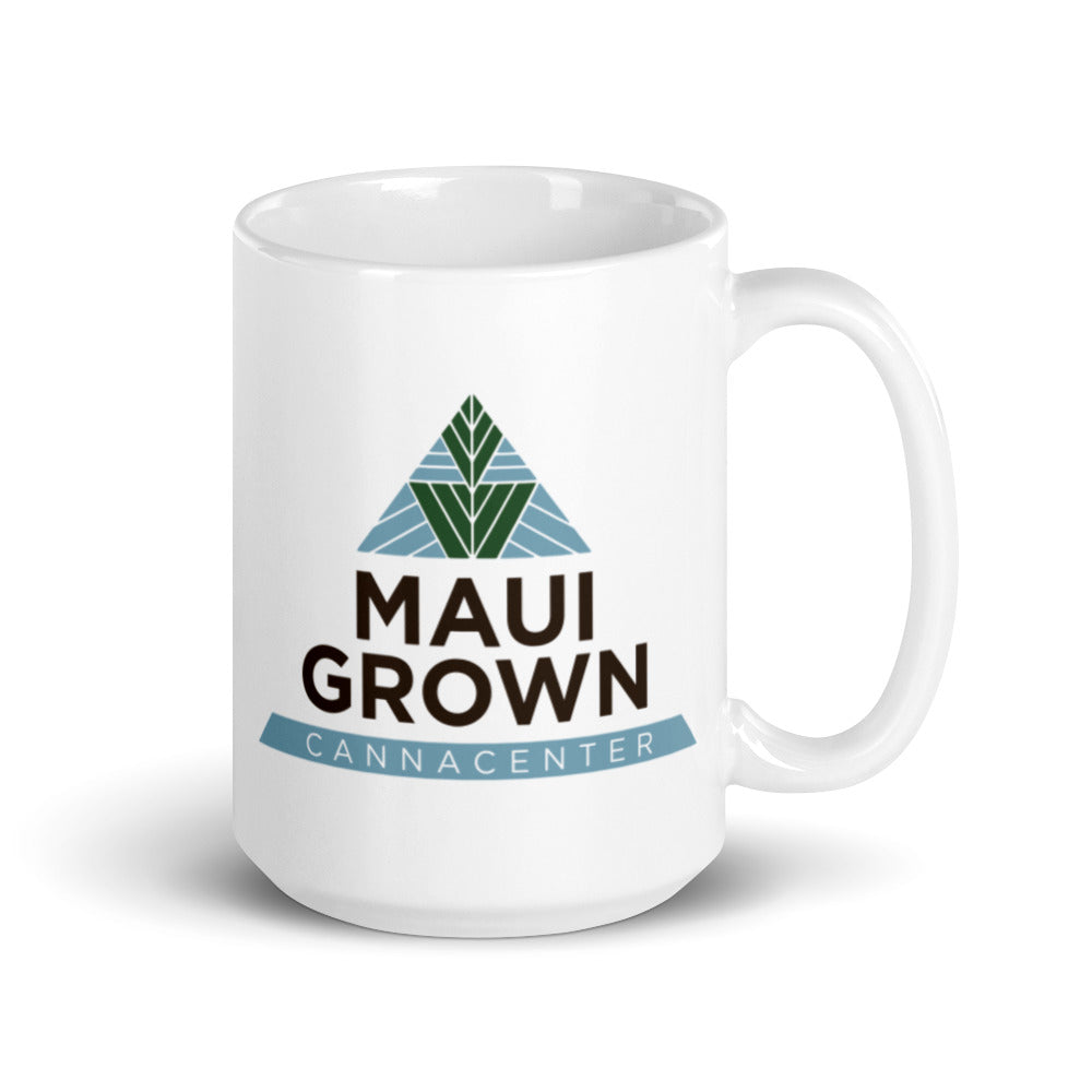 Maui Grown Cannacenter White Glossy Mug