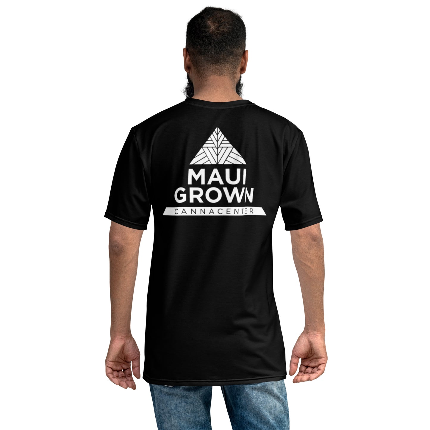 Maui Grown Cannacenter Men's Sublimated T-Shirt - Black