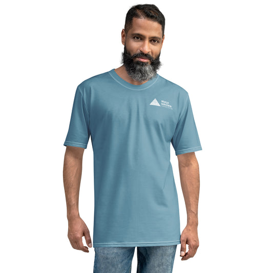 Maui Grown Cannacenter Men's Sublimated T-Shirt - Ocean Blue