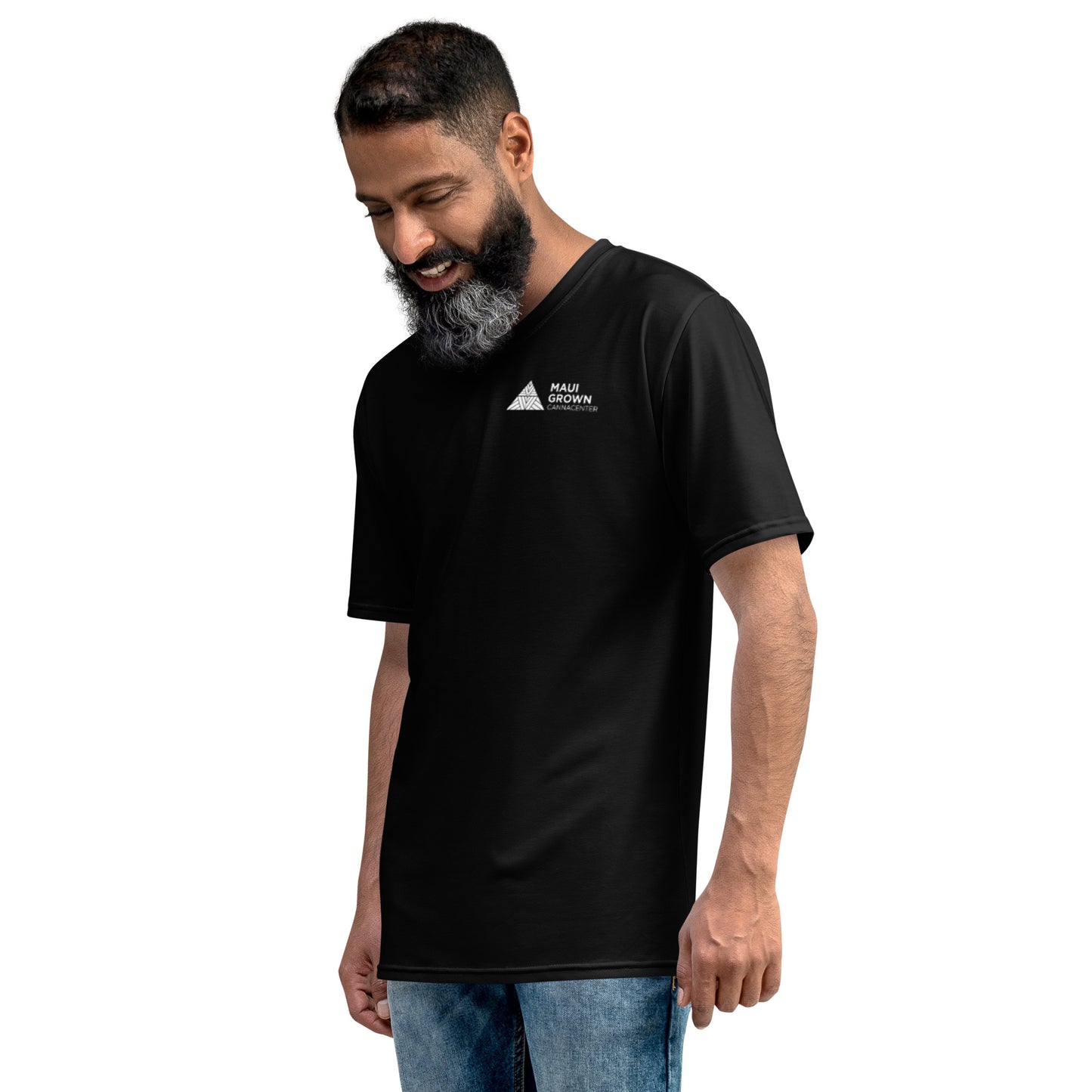 Maui Grown Cannacenter Men's Sublimated T-Shirt - Black