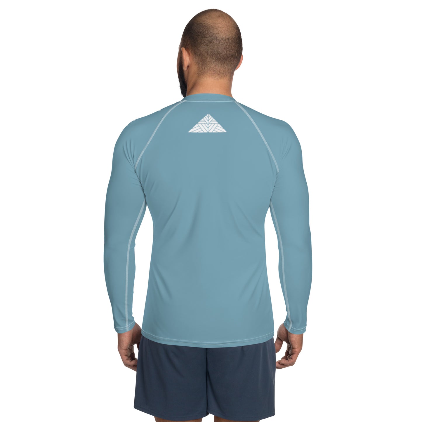 Maui Grown Cannacenter Men's Sublimated Rash Guard - Ocean Blue