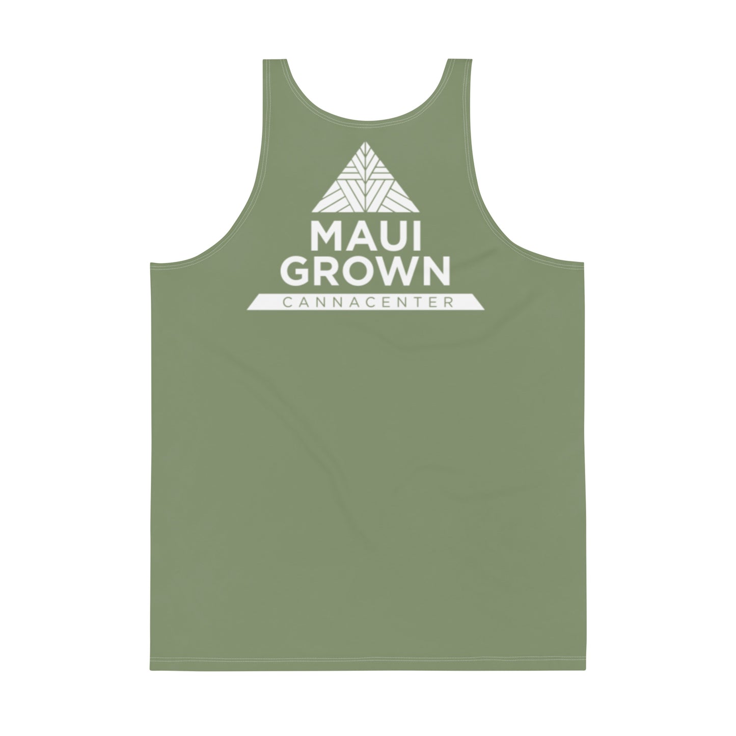 Maui Grown Cannacenter Sublimated Unisex Tank Top - Camouflage Green
