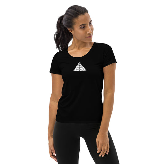Maui Grown Cannacenter Women's Athletic T-shirt - Black