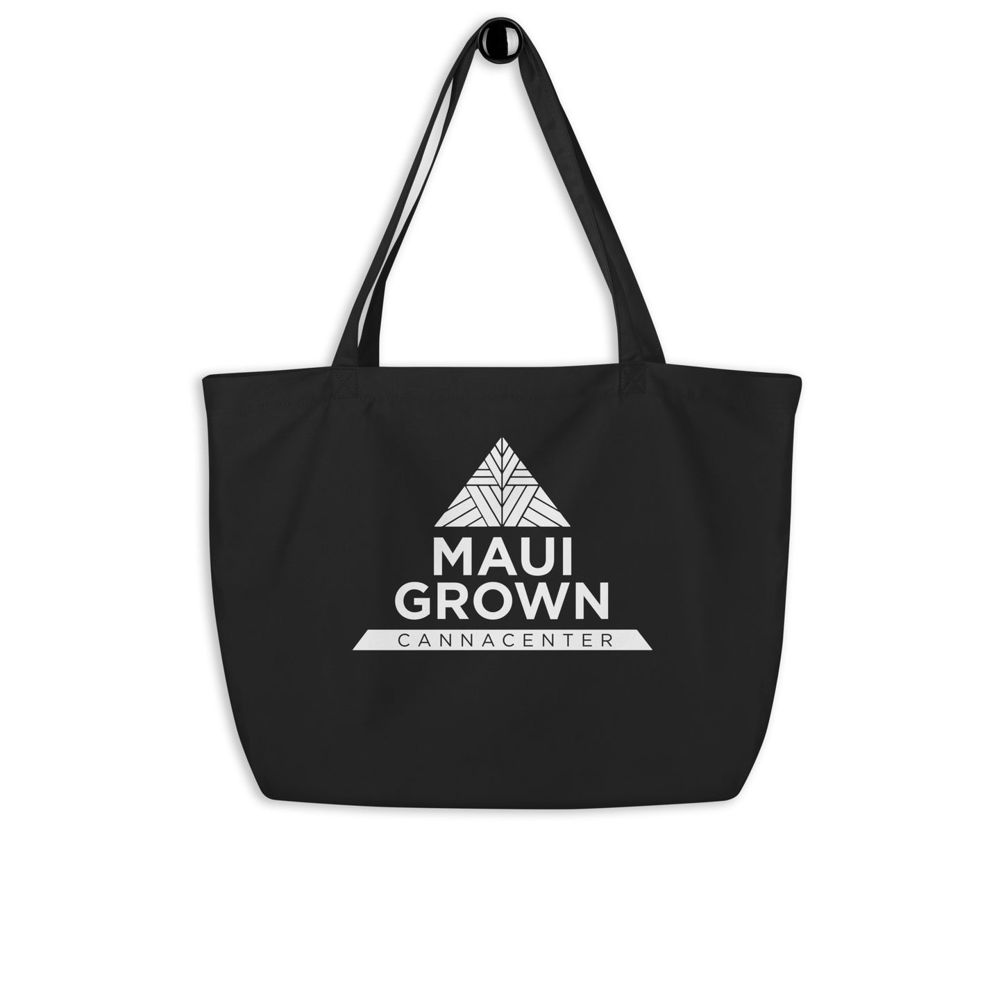 Maui Grown Cannacenter Large Organic Tote Bag - Black
