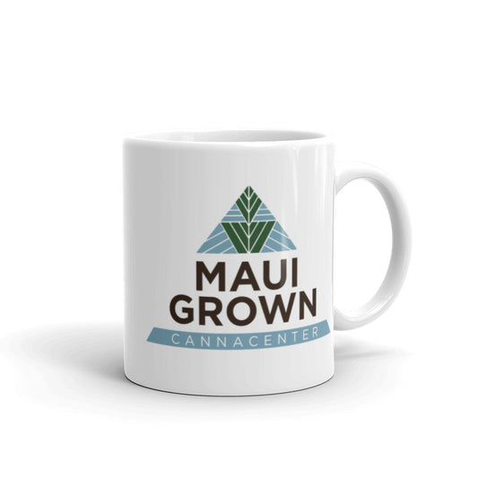 Maui Grown Cannacenter White Glossy Mug