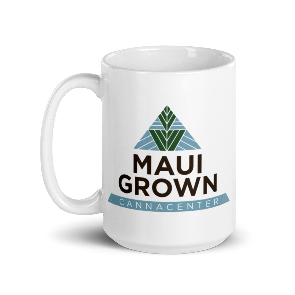 Maui Grown Cannacenter White Glossy Mug
